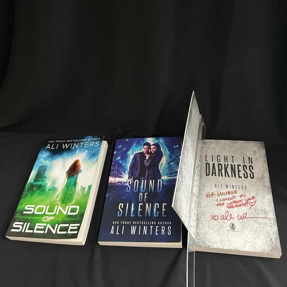 Ali Winters: Lot of 3 Signed Books — Sound of Silence + Light in Darkness SIGNED